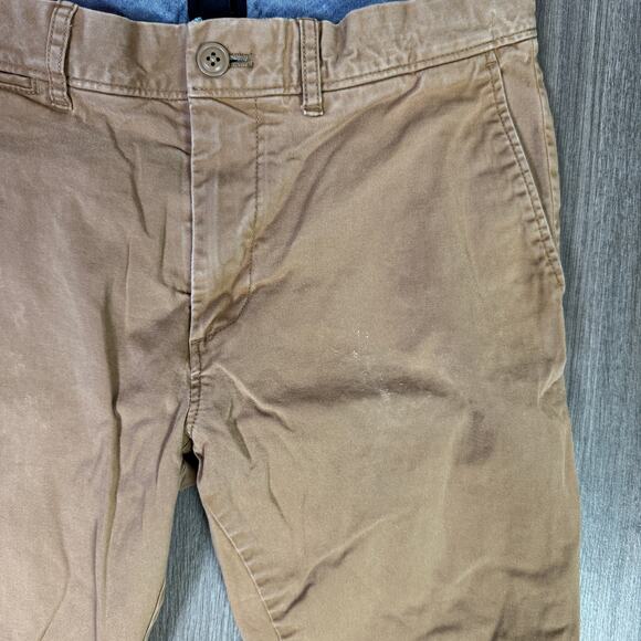 J.Crew 250 Skinny Fit Core Stretch Chino Pants Mens W30 L32 Brown AB613 Twill - Picture 8 of 11